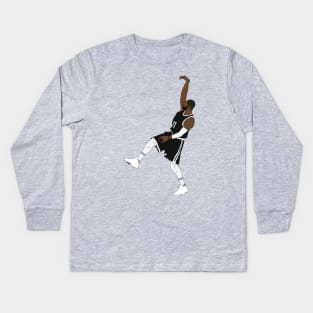 Kyrie Irving "Hold It" (Nets) Kids Long Sleeve T-Shirt